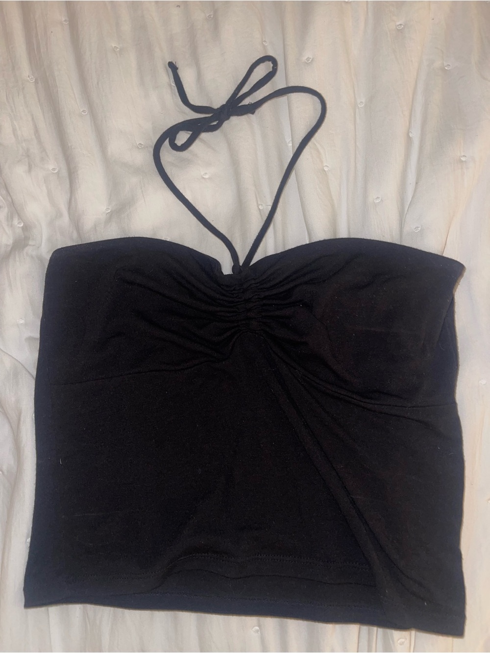 Women's Black halter neck top